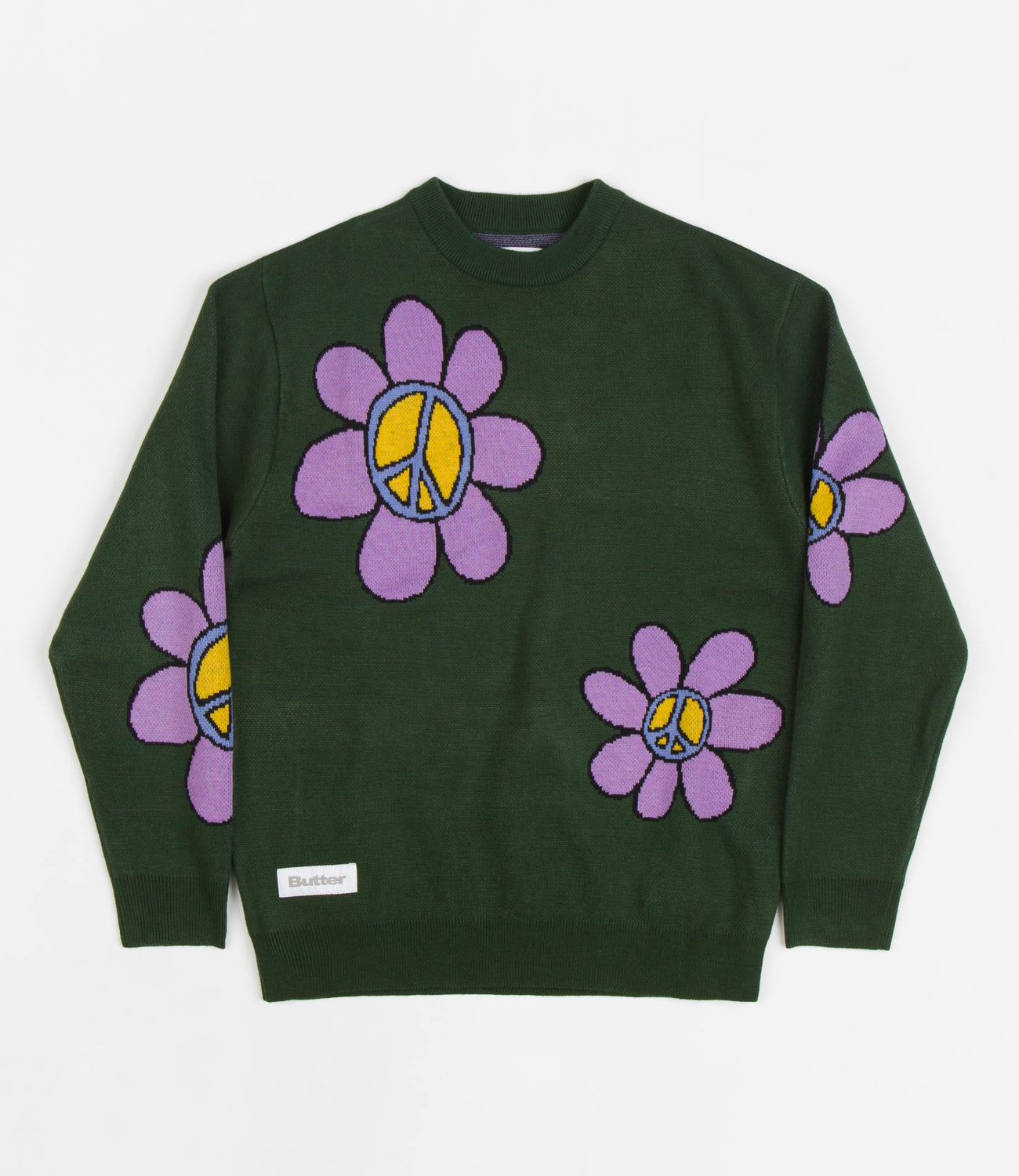 flower graphic jacquard hoodie