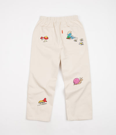Butter Goods x The Smurfs Forage Wide Leg Pants - Natural
