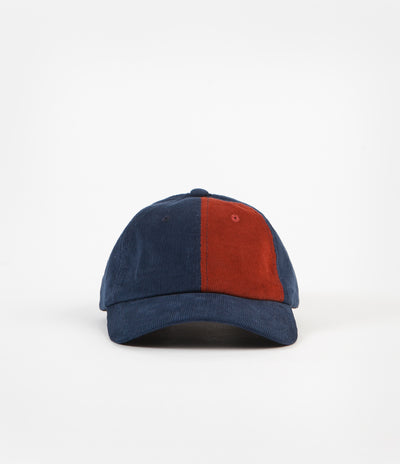 Butter Goods Fractions 6 Panel Cap - Navy / Rust
