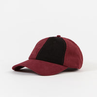 Butter Goods Fractions 6 Panel Cap - Wine / Black thumbnail