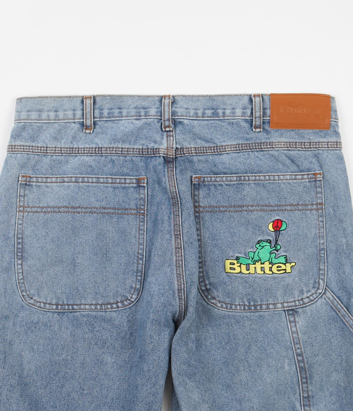 Butter Goods Frog Denim Pants Light Blue Flatspot