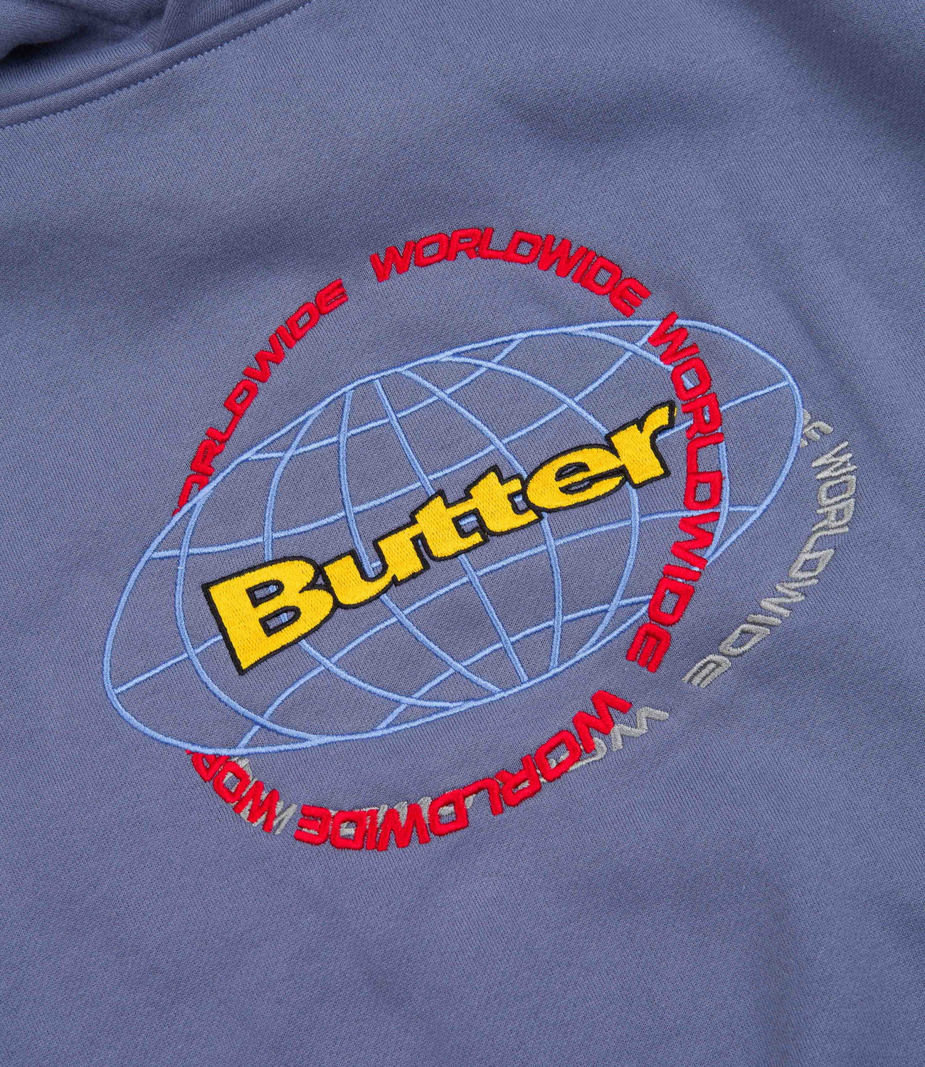 Butter Goods Geo Hoodie Denim Flatspot