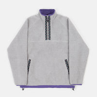 Butter Goods Glacier Sherpa 1/4 Zip Jacket - Light Grey thumbnail