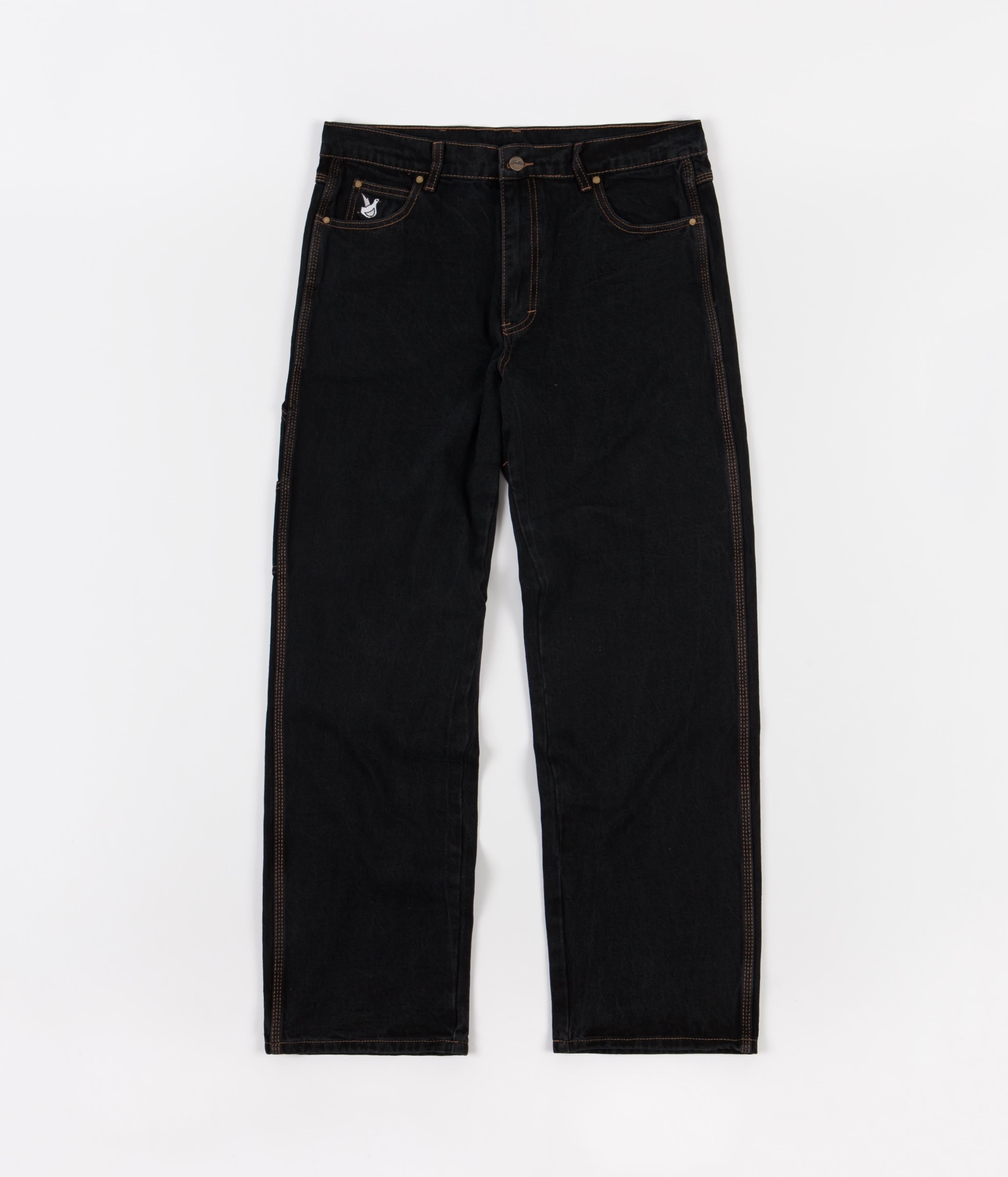 Butter Goods Gullwing Denim Pants Black Flatspot