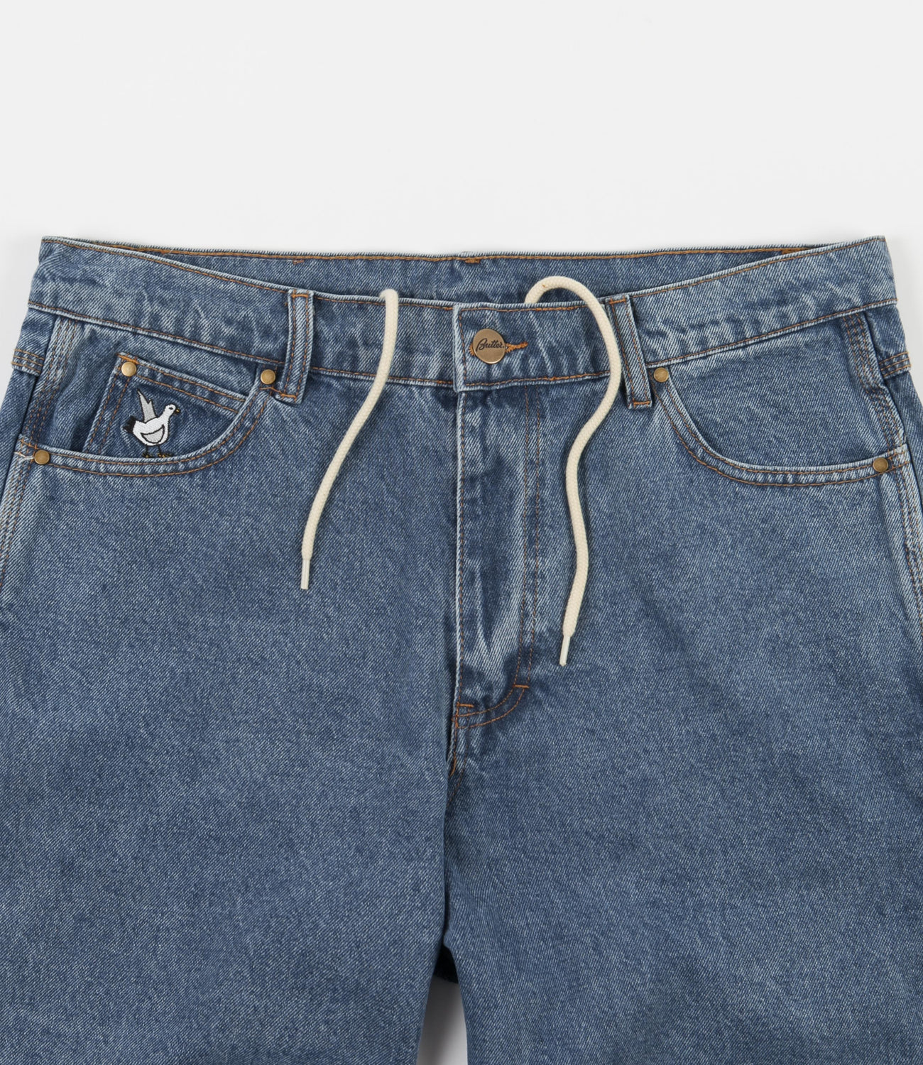 Butter Goods Gullwing Denim Pants Washed Indigo Flatspot