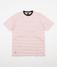 Butter Goods Hampshire Stripe T-Shirt - Coral