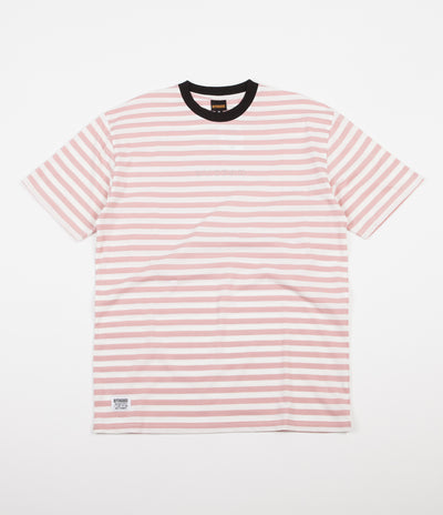 Butter Goods Hampshire Stripe T-Shirt - Coral