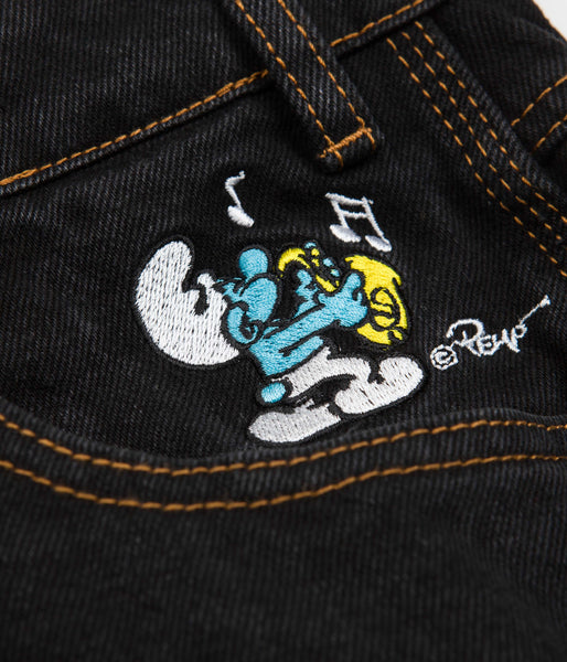 Butter Goods x The Smurfs Harmony Jeans Washed Black Flatspot