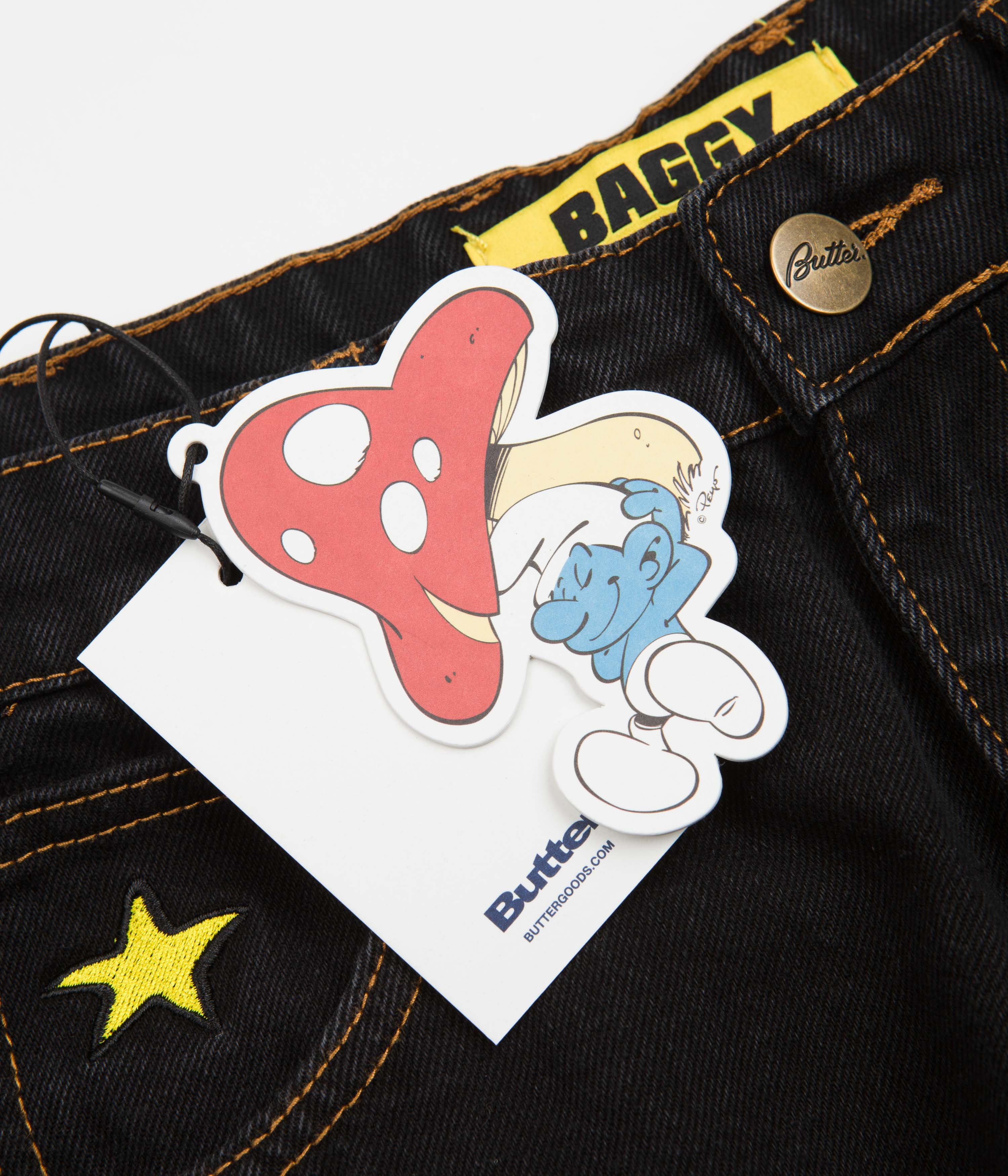 Butter Goods x The Smurfs Harmony Jeans Washed Black Flatspot