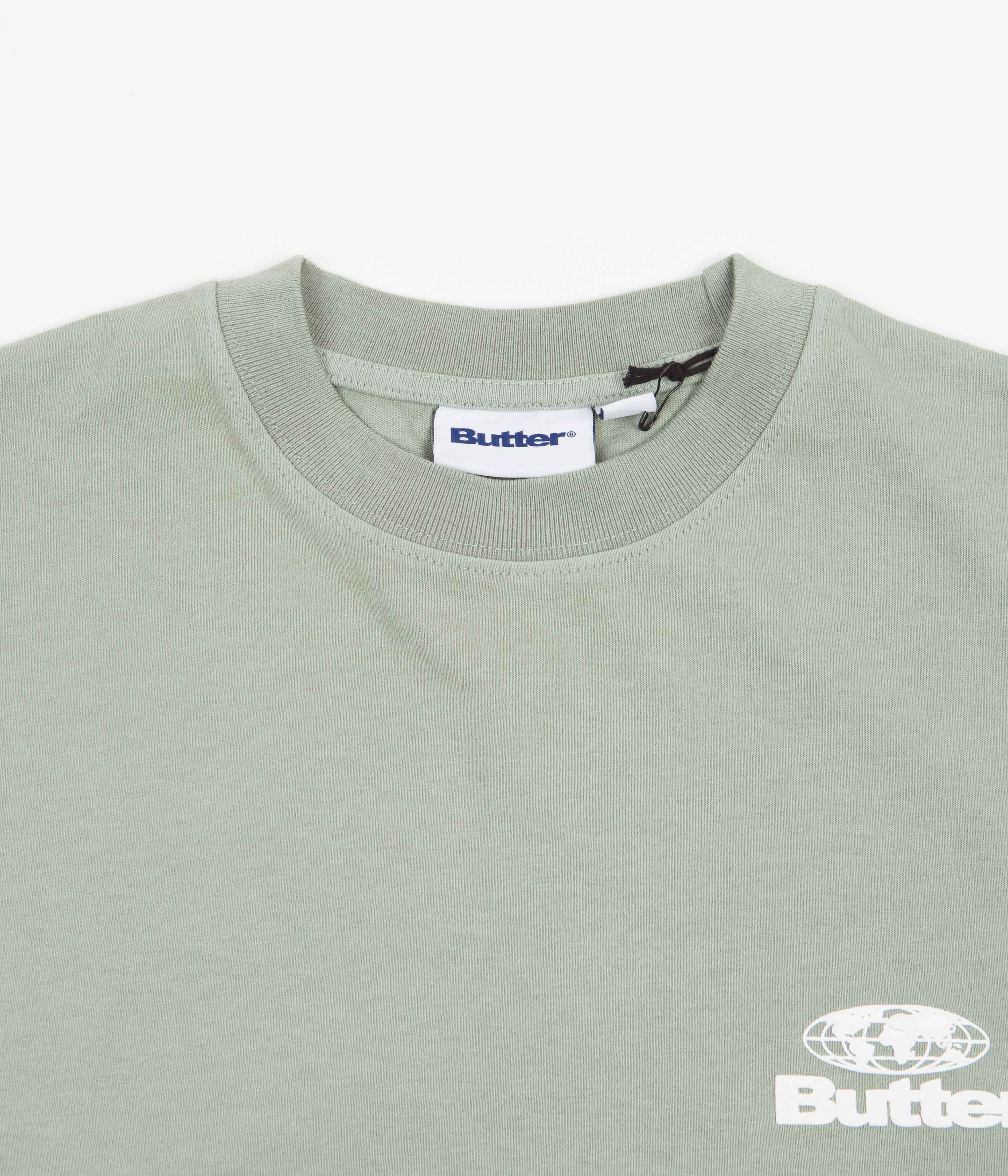 Butter Goods Heavyweight Pigment Dye TShirt Stem Flatspot