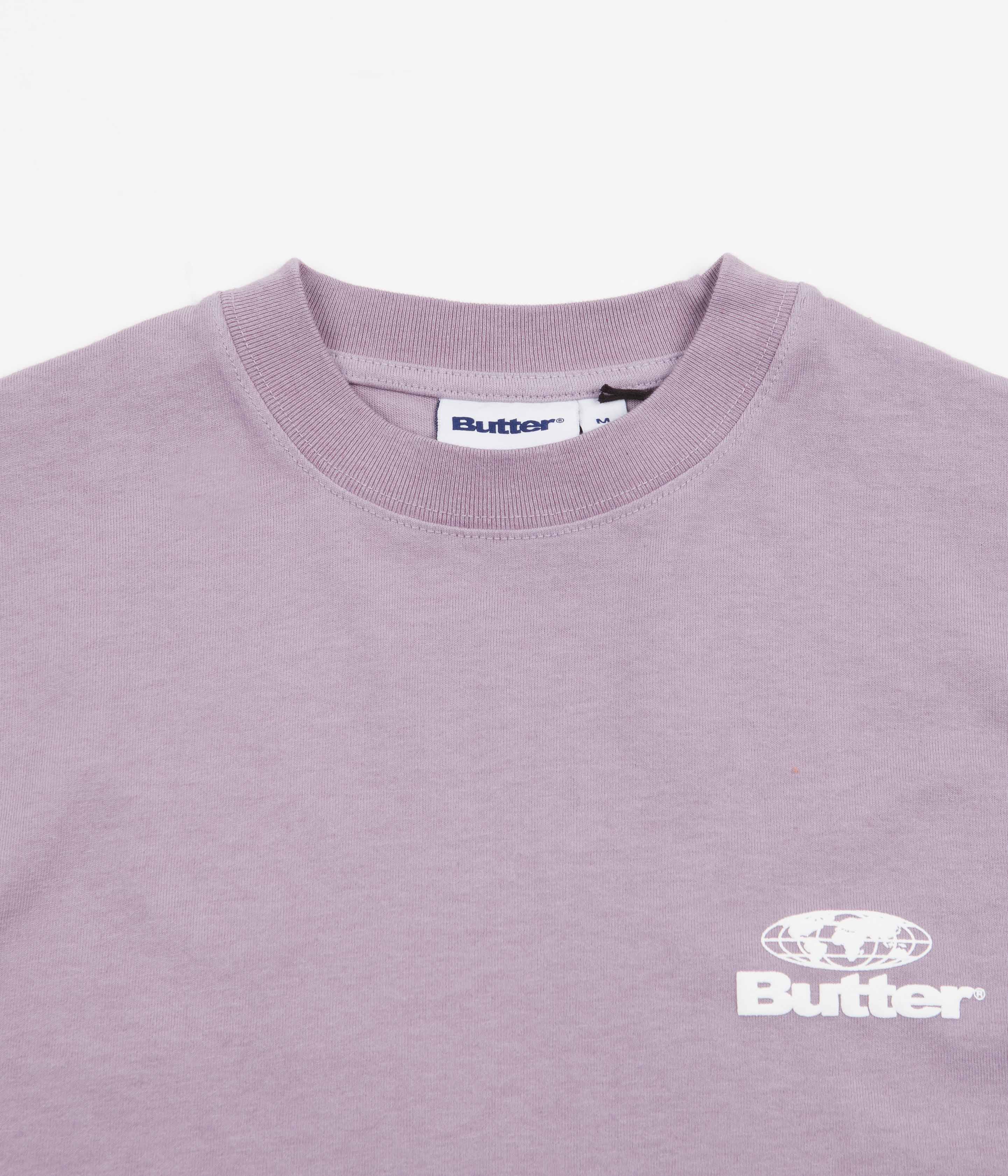 Butter Goods Heavyweight Pigment Dye TShirt Washed Indigo Flatspot