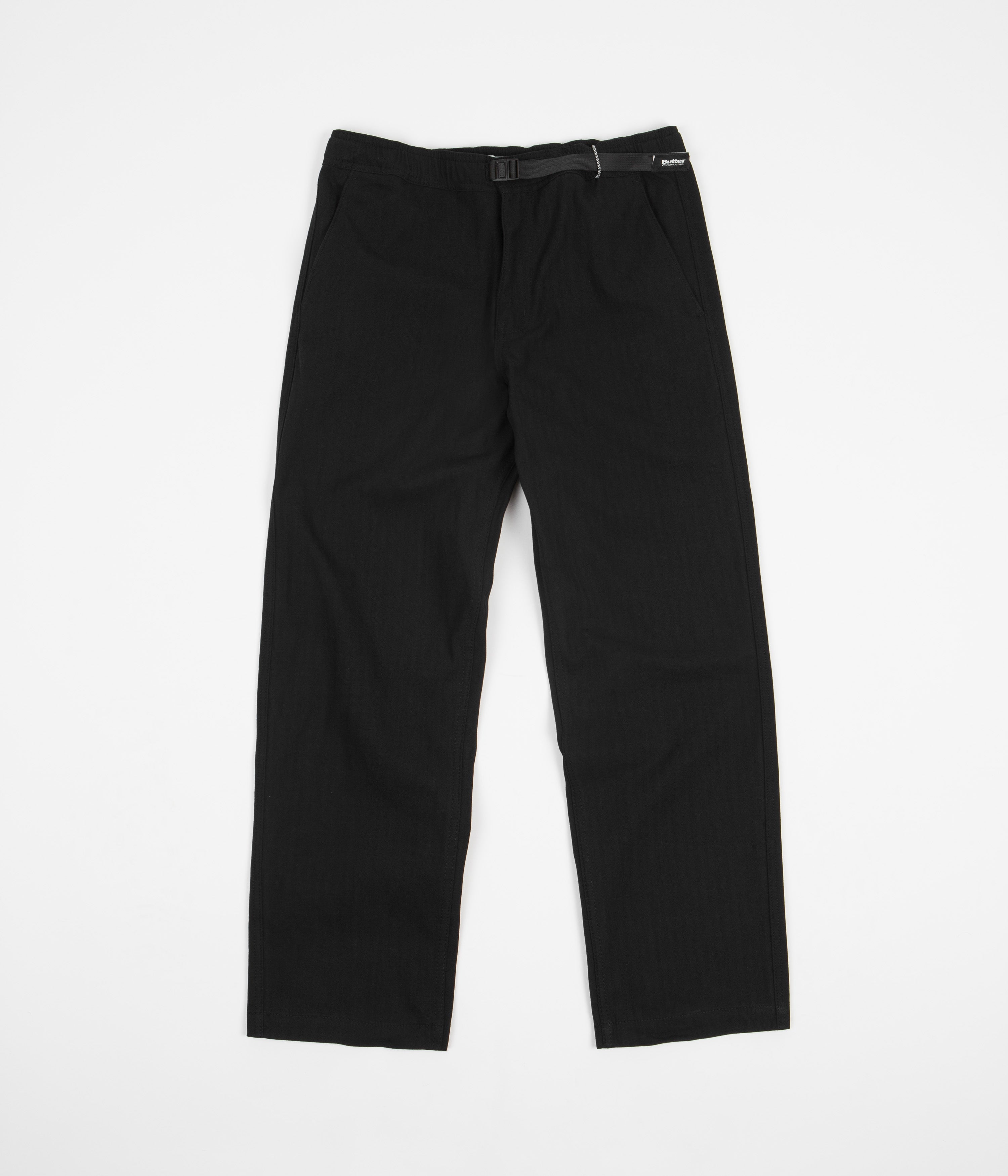 Butter Goods Herringbone Hike Pants Black Flatspot