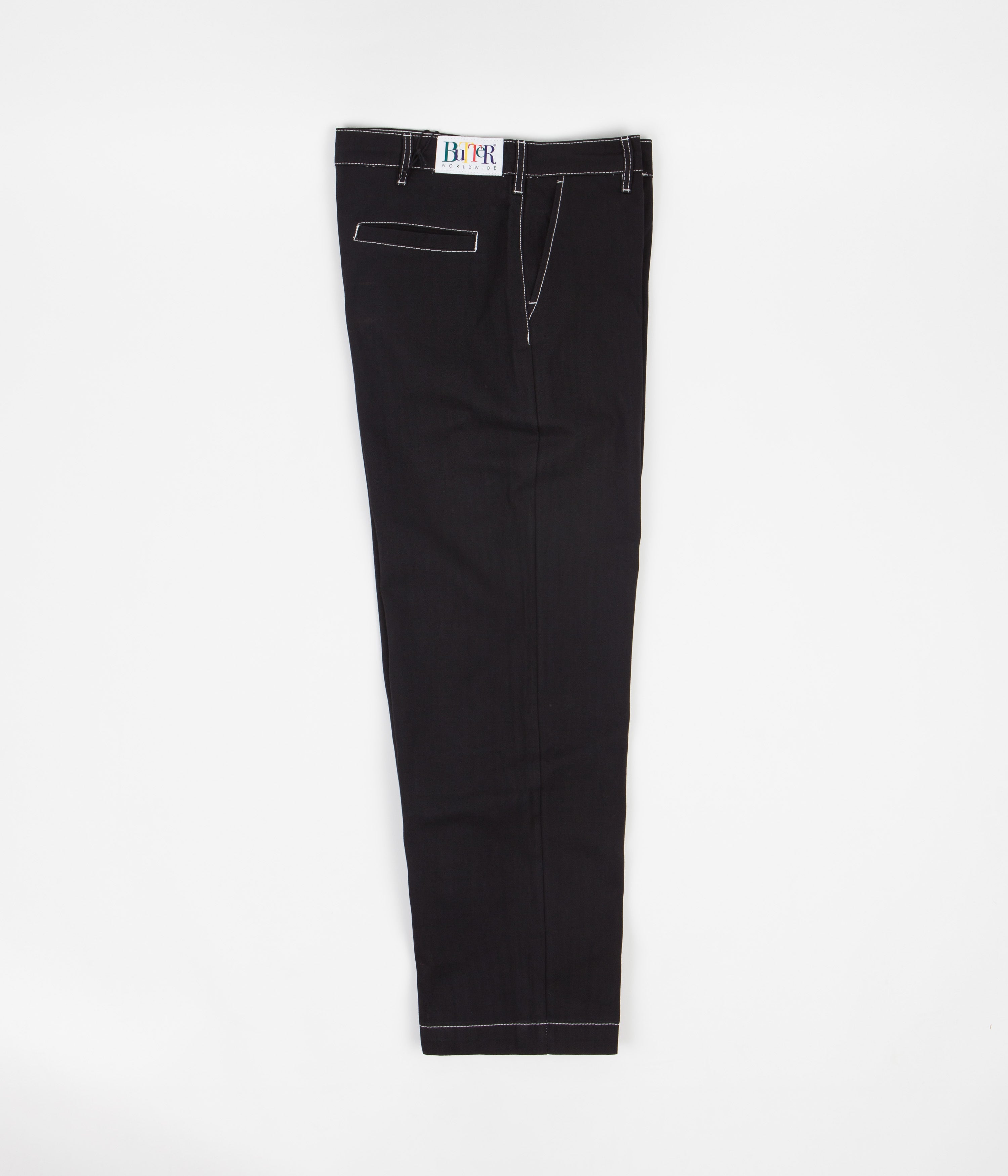 Butter Goods Herringbone Pants Black Flatspot
