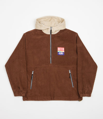 Butter Goods High Wale Cord Pullover Jacket - Rust