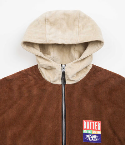 Butter Goods High Wale Cord Pullover Jacket - Rust