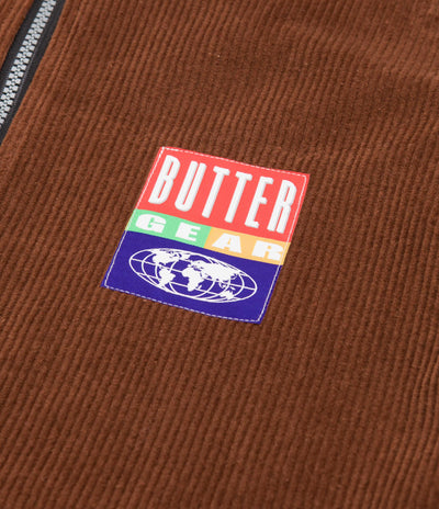 Butter Goods High Wale Cord Pullover Jacket - Rust