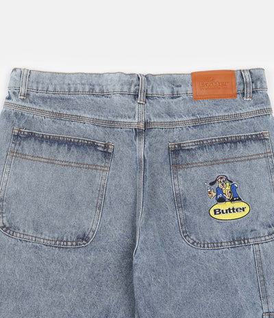 Butter Goods Homeboy Denim Shorts - Washed Light Blue
