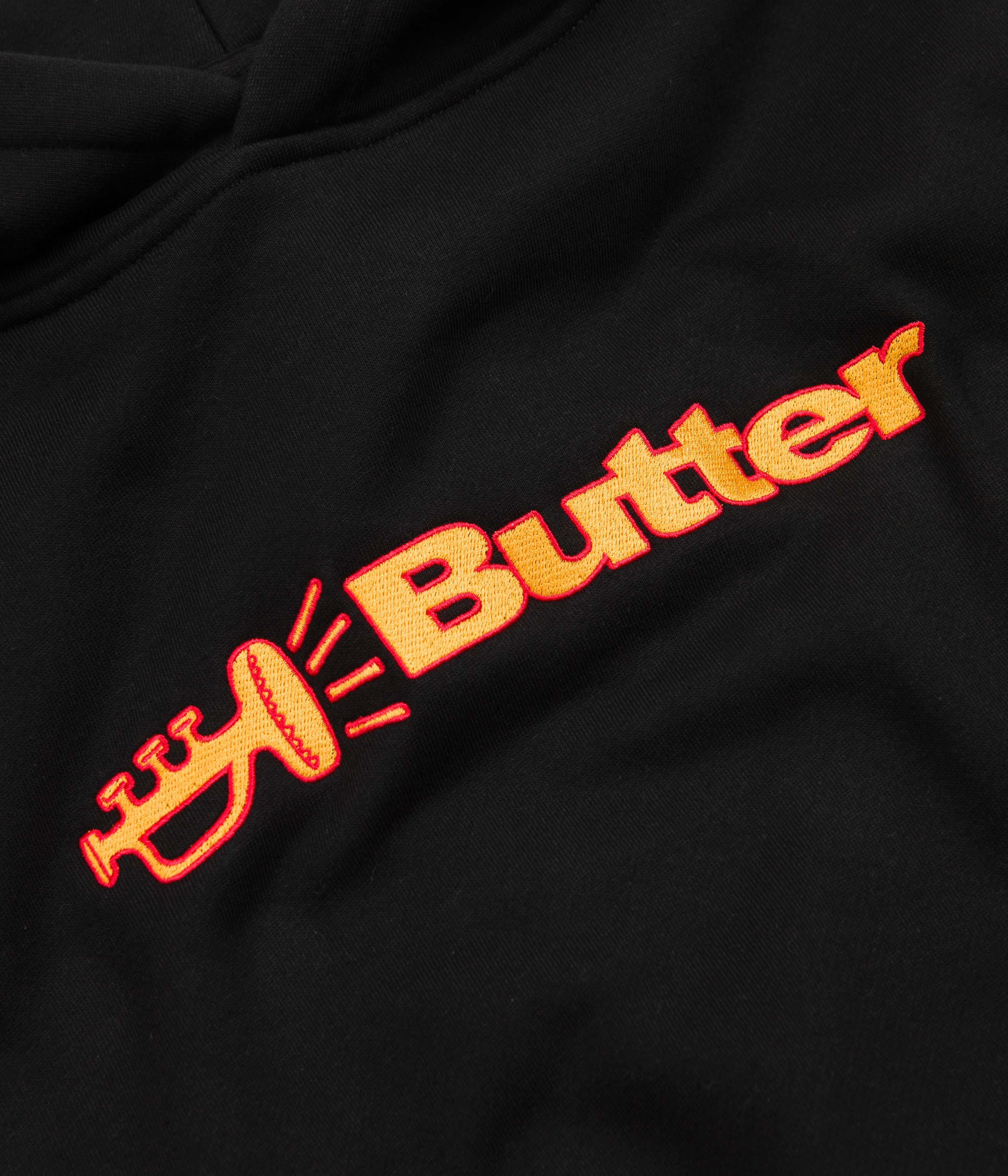 Butter Goods Horn Logo Hoodie Black Flatspot