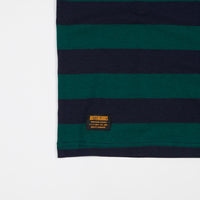 Butter Goods Jacquard Stripe T-Shirt - Forest / Navy thumbnail