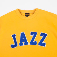 Butter Goods Jazz Applique Crewneck Sweatshirt - Yellow thumbnail