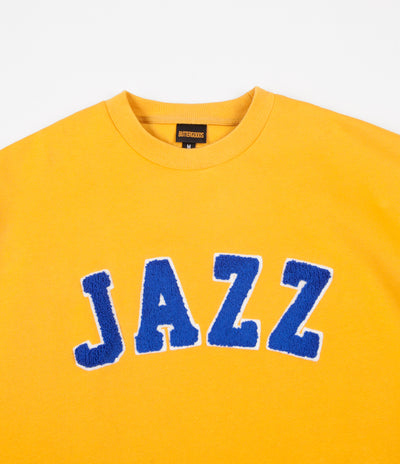 Butter Goods Jazz Applique Crewneck Sweatshirt - Yellow