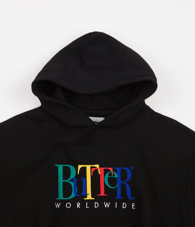 Butter Goods Jumble Embroidered Hoodie - Black