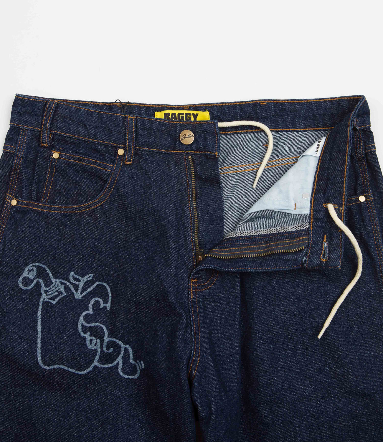 Butter Goods Jun Jeans Dark Blue Flatspot