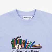Butter Goods Knowledge Is Power T-Shirt - Carolina Blue thumbnail