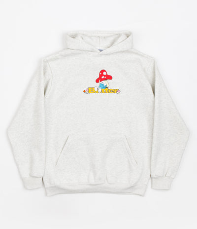 Butter Goods x The Smurfs Lazy Logo Hoodie - Ash Grey