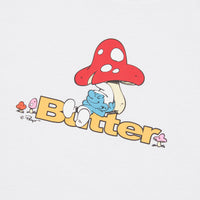 Butter Goods x The Smurfs Lazy Logo T-Shirt - White thumbnail