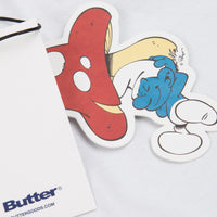 Butter Goods x The Smurfs Lazy Logo T-Shirt - White thumbnail