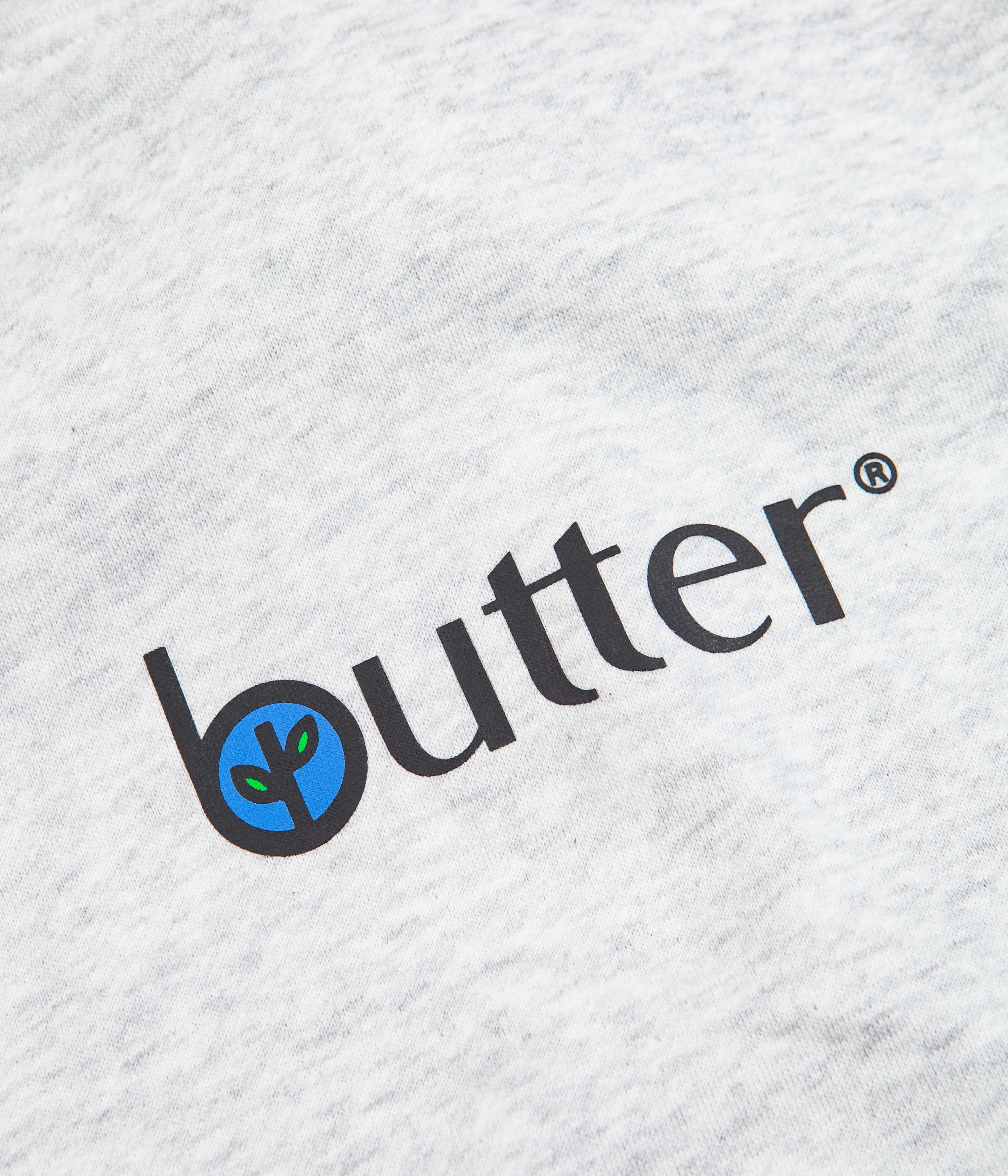 Butter Goods Leaf Classic Logo Hoodie Ash Grey Flatspot