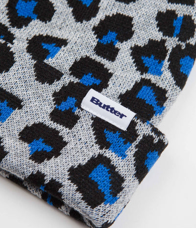Butter Goods Leopard Beanie - Grey