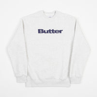 Butter Goods Logo Crewneck Sweatshirt - Ash Grey thumbnail