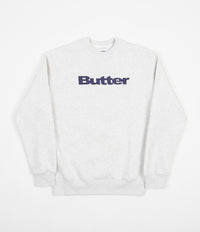 Butter Goods Logo Crewneck Sweatshirt - Ash Grey