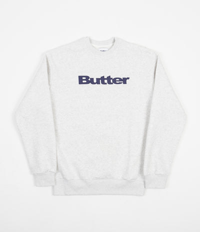 Butter Goods Logo Crewneck Sweatshirt - Ash Grey