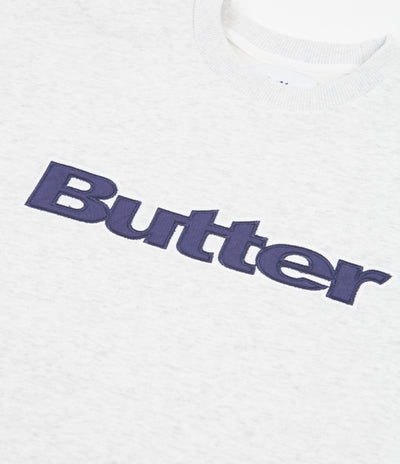 Butter Goods Logo Crewneck Sweatshirt - Ash Grey
