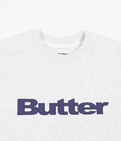 Butter Goods Logo Crewneck Sweatshirt - Ash Grey