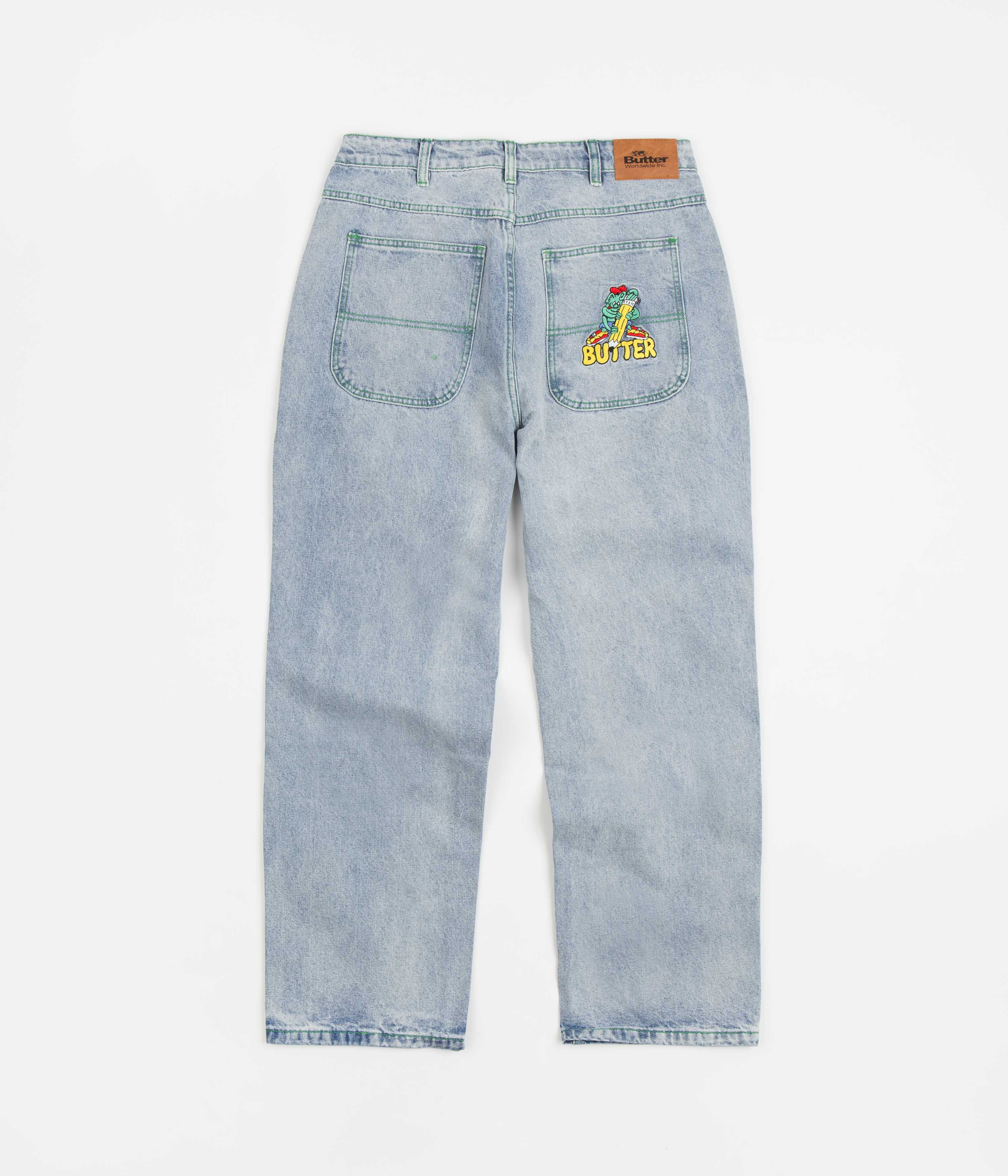 Butter Goods Martian Jeans Light Blue Flatspot