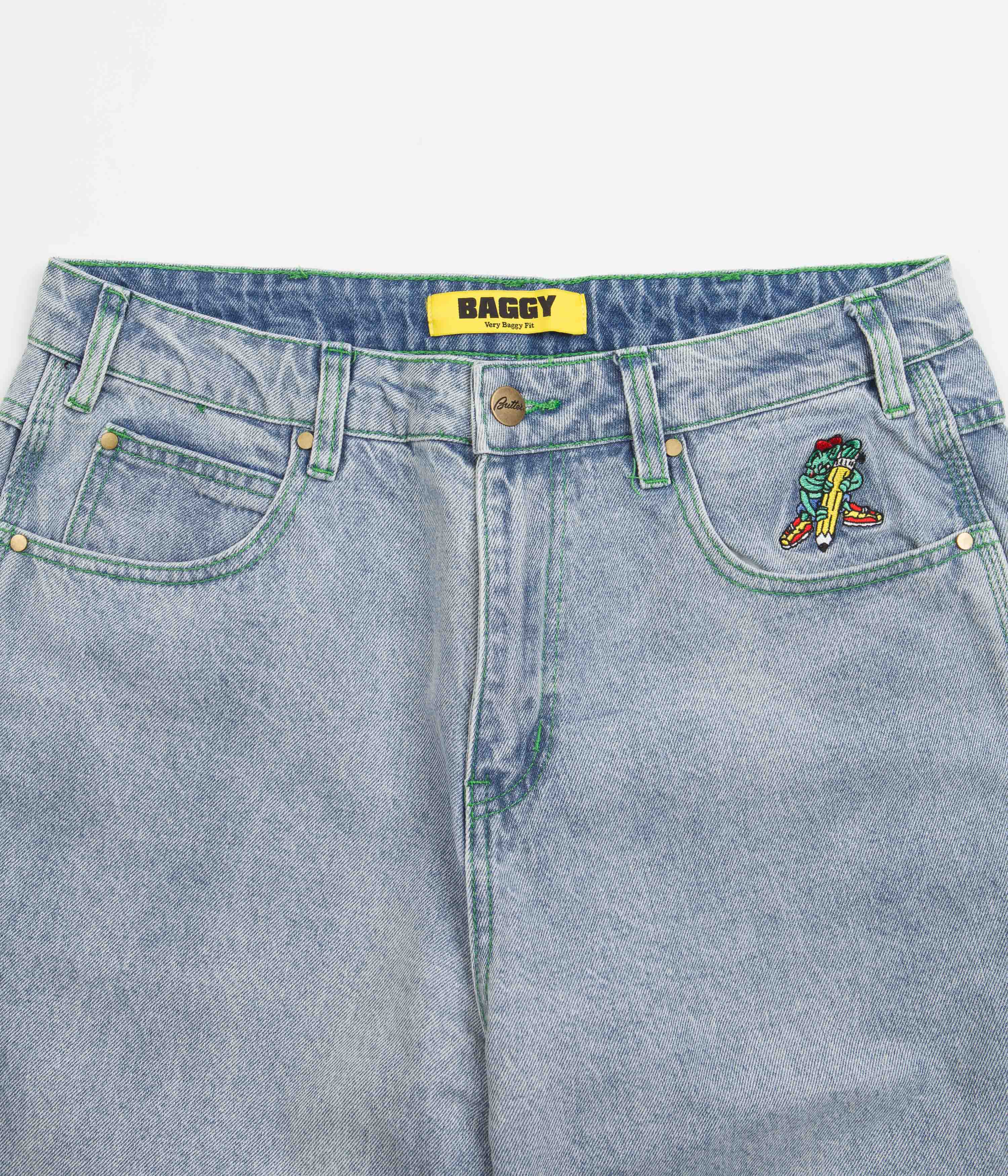 Butter Goods Martian Jeans Light Blue Flatspot