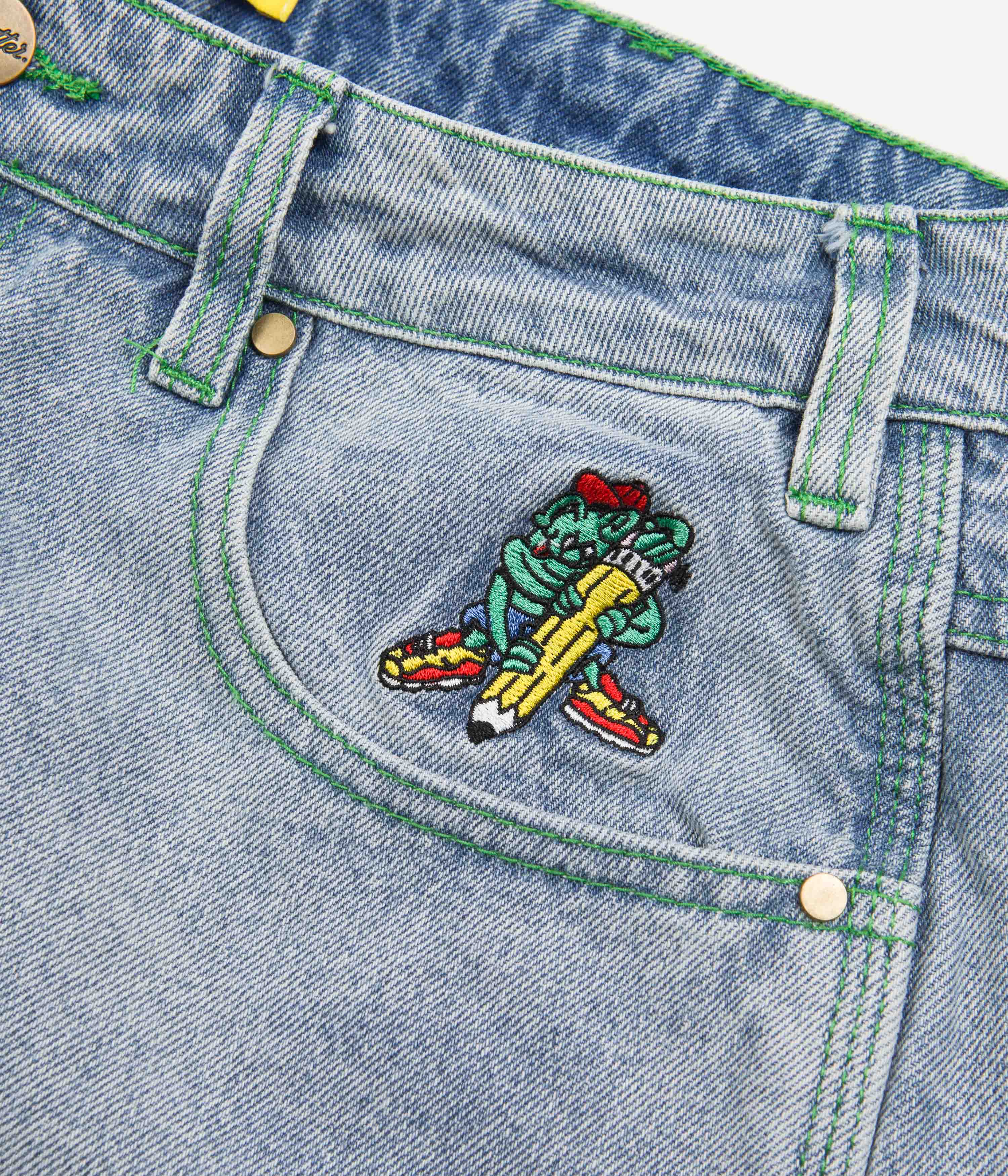 Butter Goods Martian Jeans Light Blue Flatspot