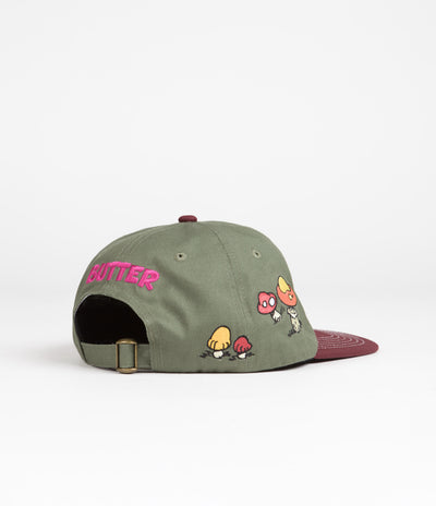 Butter Goods x The Smurfs Mushroom Cap - Army / Wine