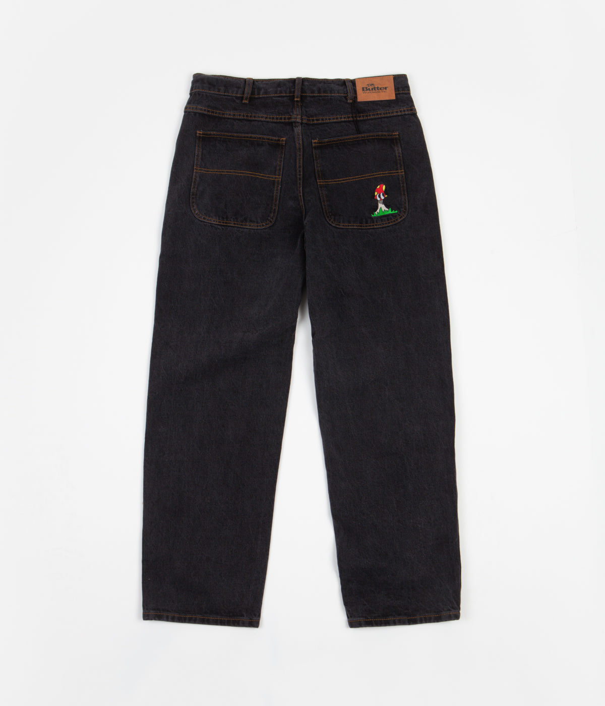 Butter Goods Mushroom Denim Pants Washed Black Flatspot