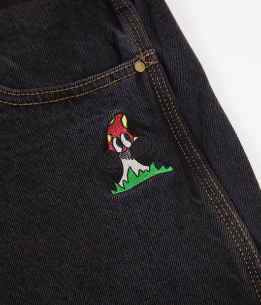 Butter Goods Mushroom Denim Pants Washed Black Flatspot