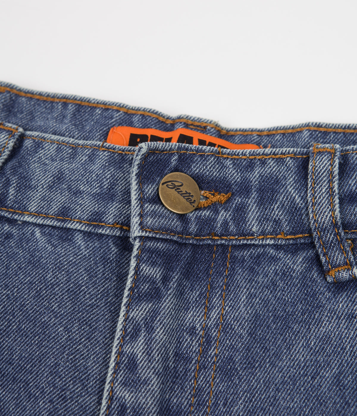 Butter Goods Mushroom Denim Pants Washed Indigo Flatspot