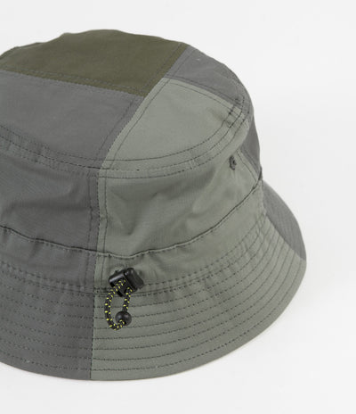 Butter Goods Patchwork Bucket Hat - Army
