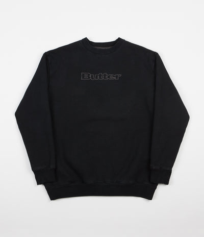Butter Goods Pigment Dye Crewneck Sweatshirt - Charcoal