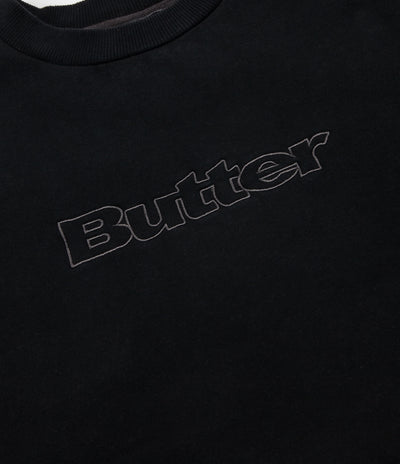 Butter Goods Pigment Dye Crewneck Sweatshirt - Charcoal