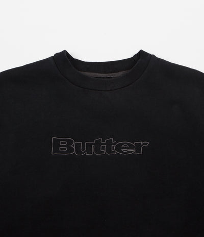 Butter Goods Pigment Dye Crewneck Sweatshirt - Charcoal