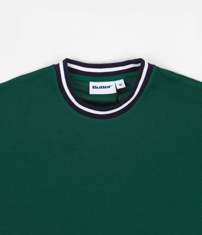 Butter Goods Pique Ringer T-Shirt - Forest
